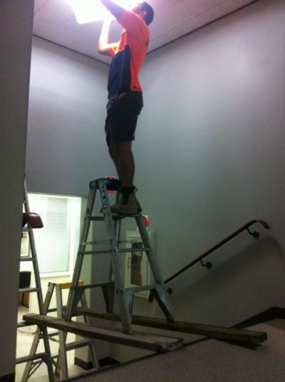 Incorrect Ladder Use